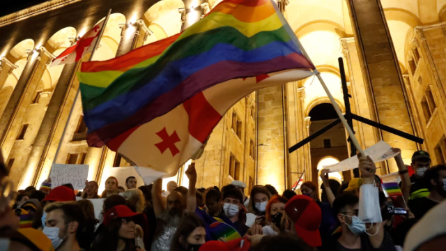 The draft legislation, set out by the governing Georgian Dream party, aims to prohibit people from changing their gender, as well as outlaw same-sex couples from adopting children